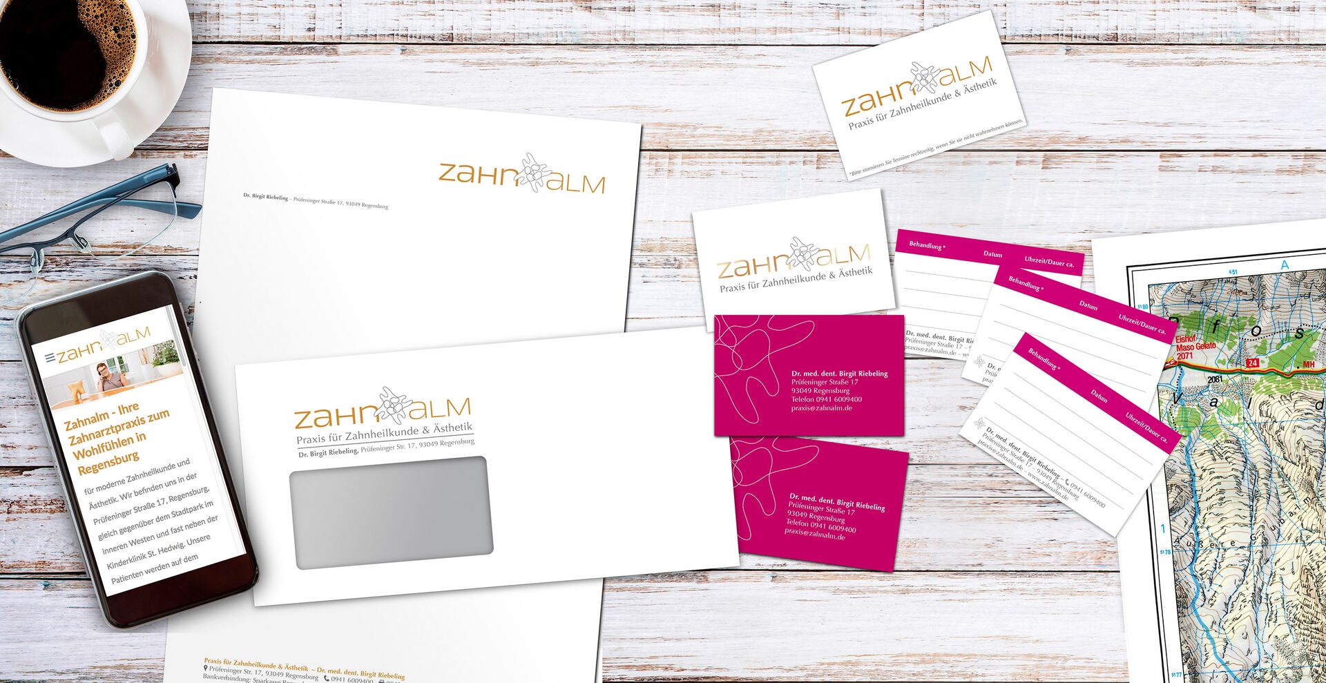 zahnalm regensburg Gestaltung Corporate design